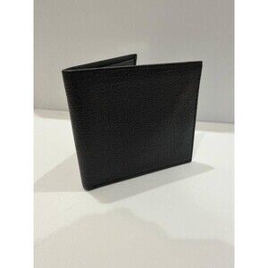 Genuine American Bison Black Leather RFID Blocking Bifold Wallet Men